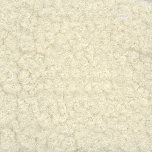 Aspen Leather and Boucle Faux Wool Bench (Cappuccino)